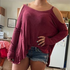 Boutique, open shoulder shirt